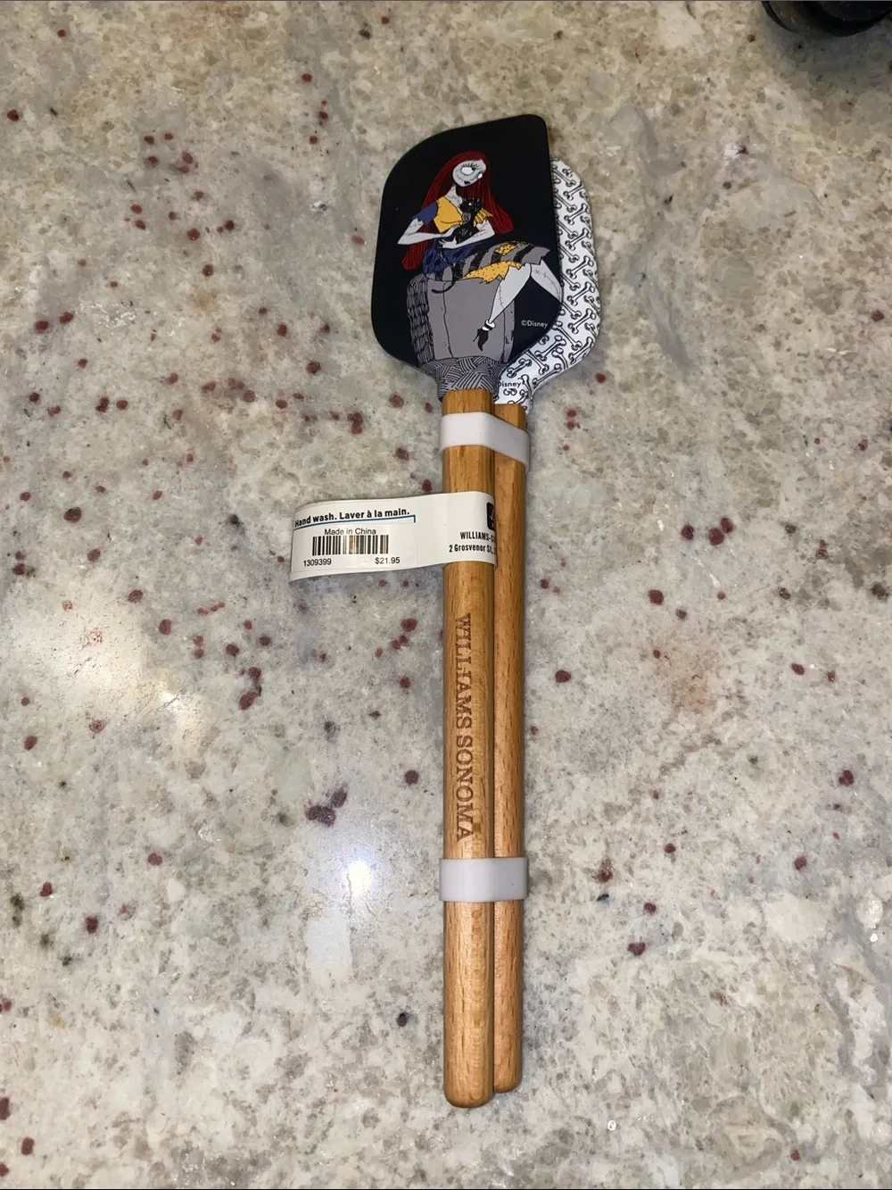 Williams Sonoma Nightmare Before Christmas mini Spatula Set Jack and Sally. NWT